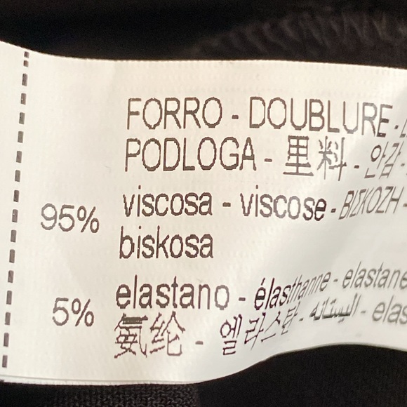 NWT. Zara Limited Edition Black Viscose Blend Long Maxi Strapless Dress. Size M - Picture 10 of 12